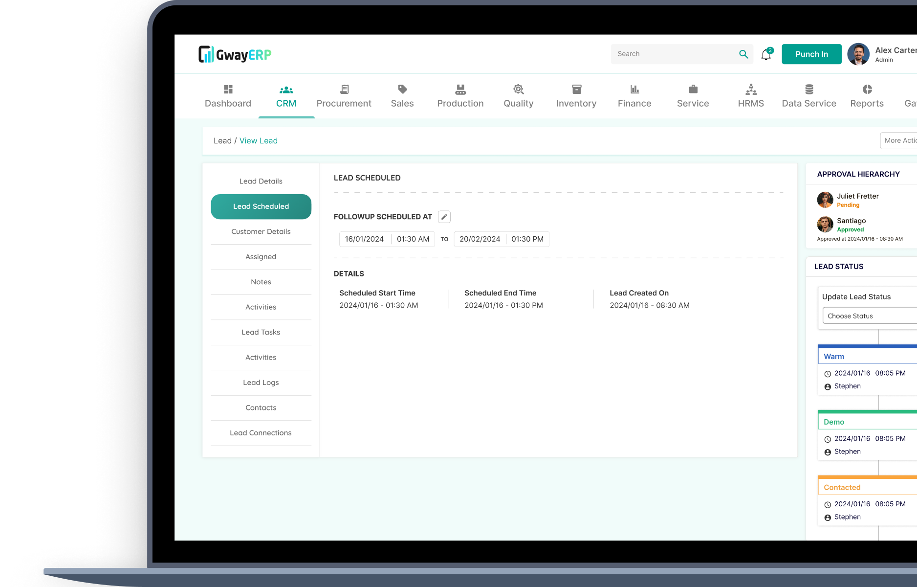 Structured Lead Follow-ups