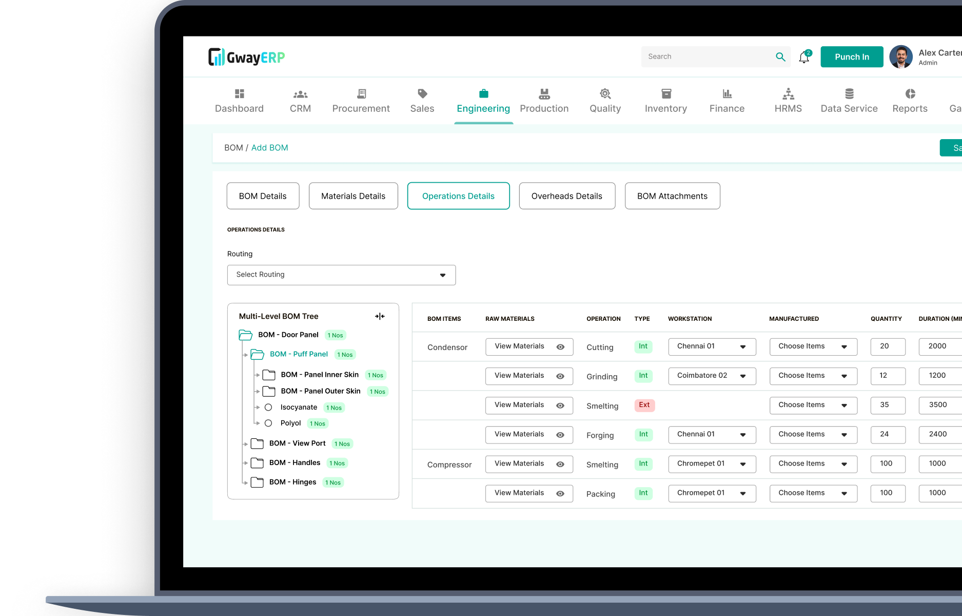 Bill of Materials Management