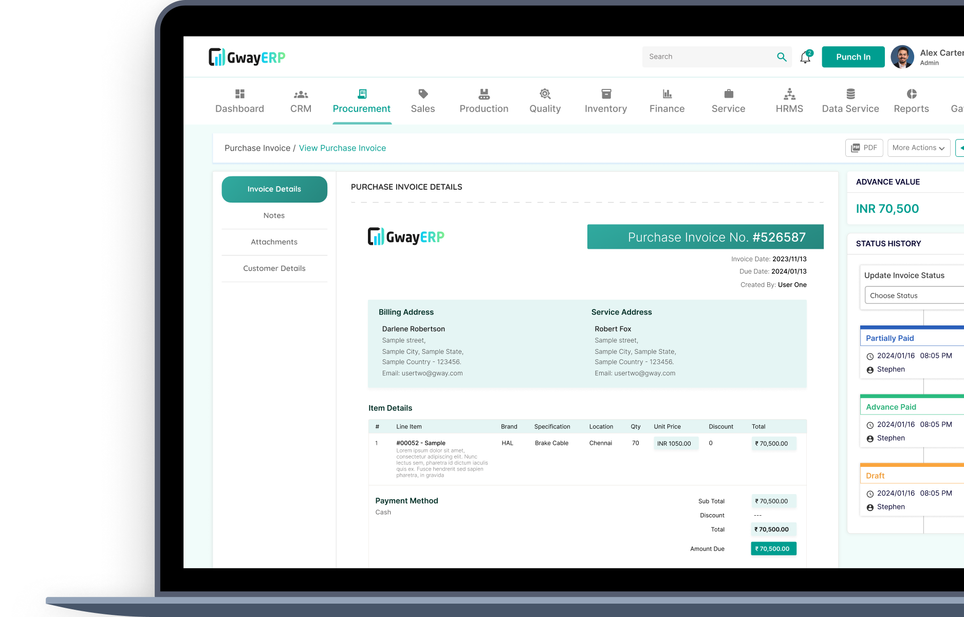 Quotation & Invoice Management