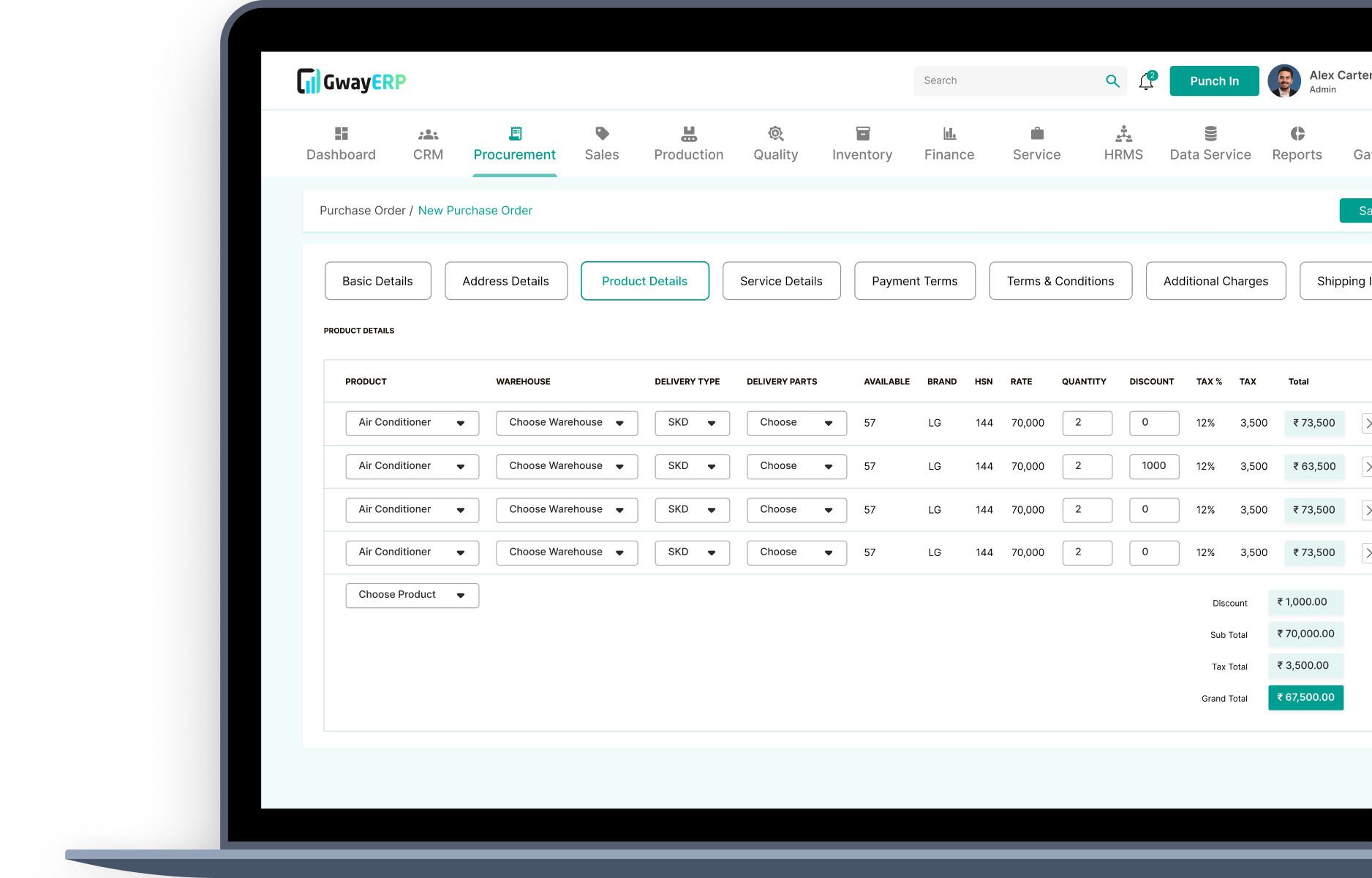 Purchase Request, Enquiry & Order Control