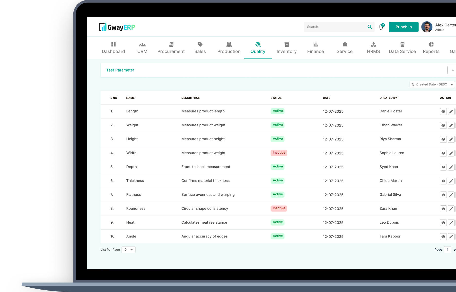 Custom Quality Test Masters