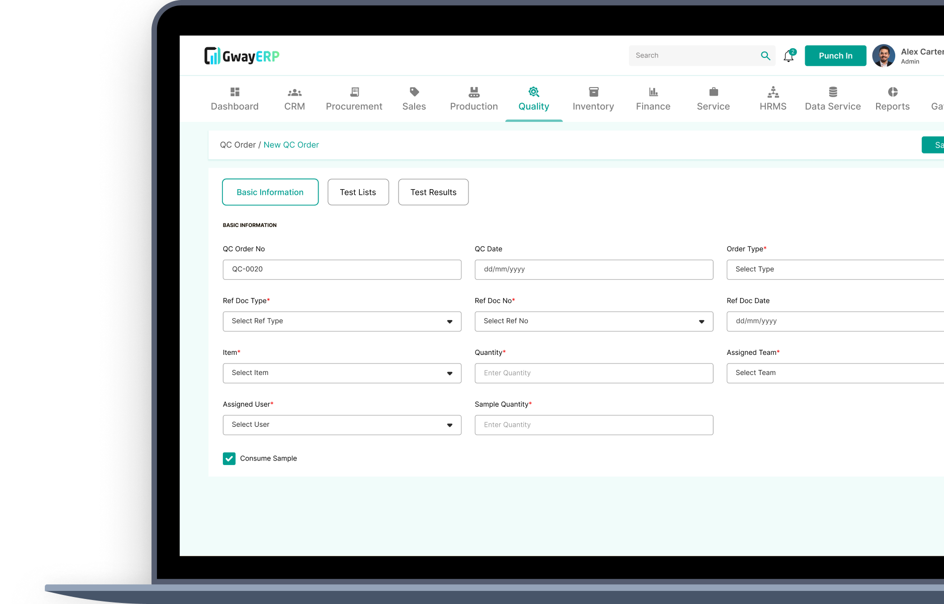 Quality Control Orders