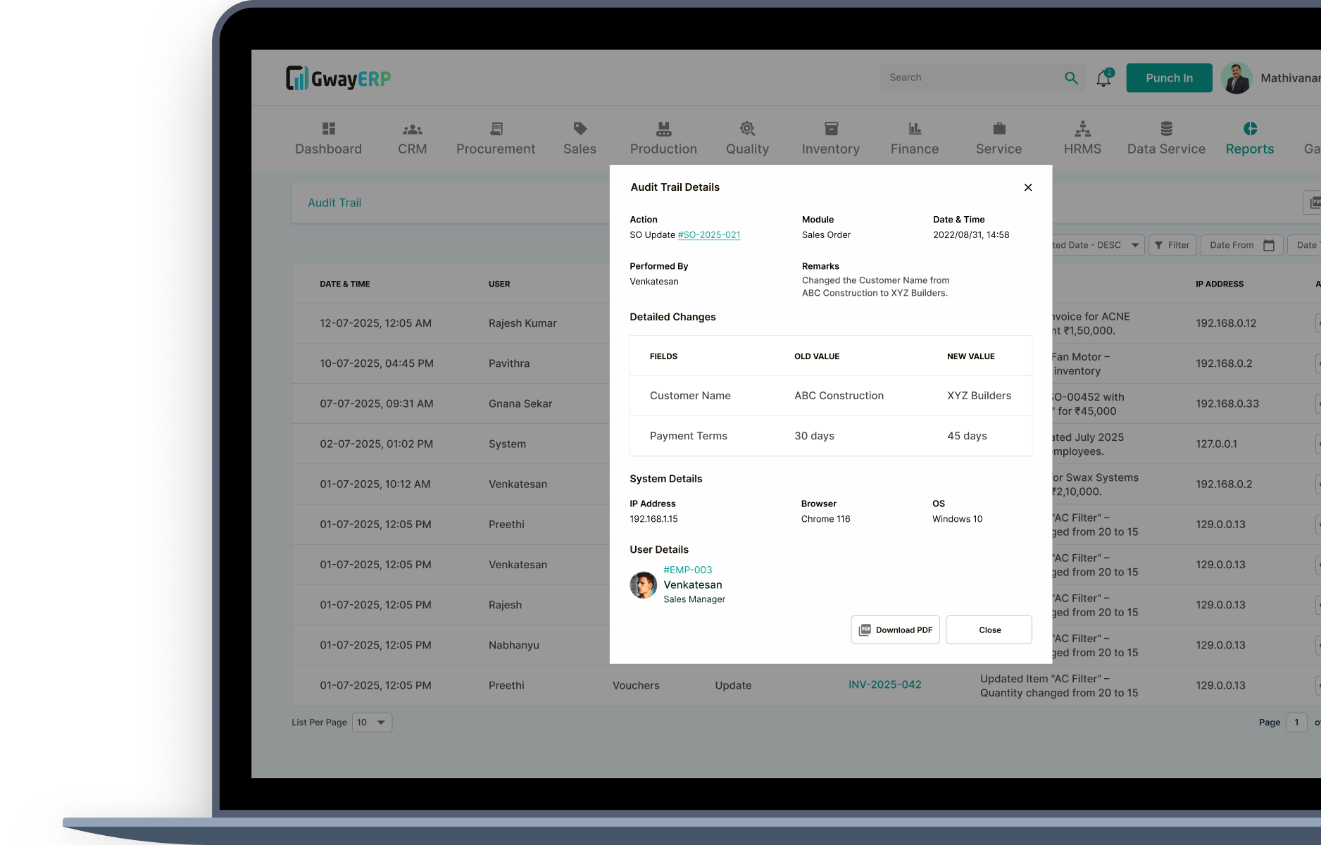 Audit Trail & Report Traceability