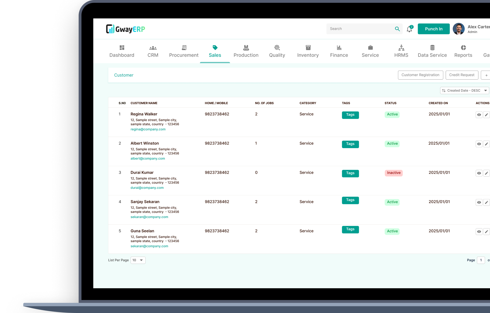 Customer & Organization Management